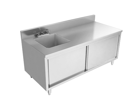 趟門單星盆柜 尺寸:1200x760x800+150mm